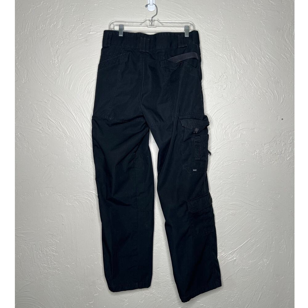 5.11 Tactical Men's 34x34 Black Ripstop Cargo Work Pants - Picture 2 of 4